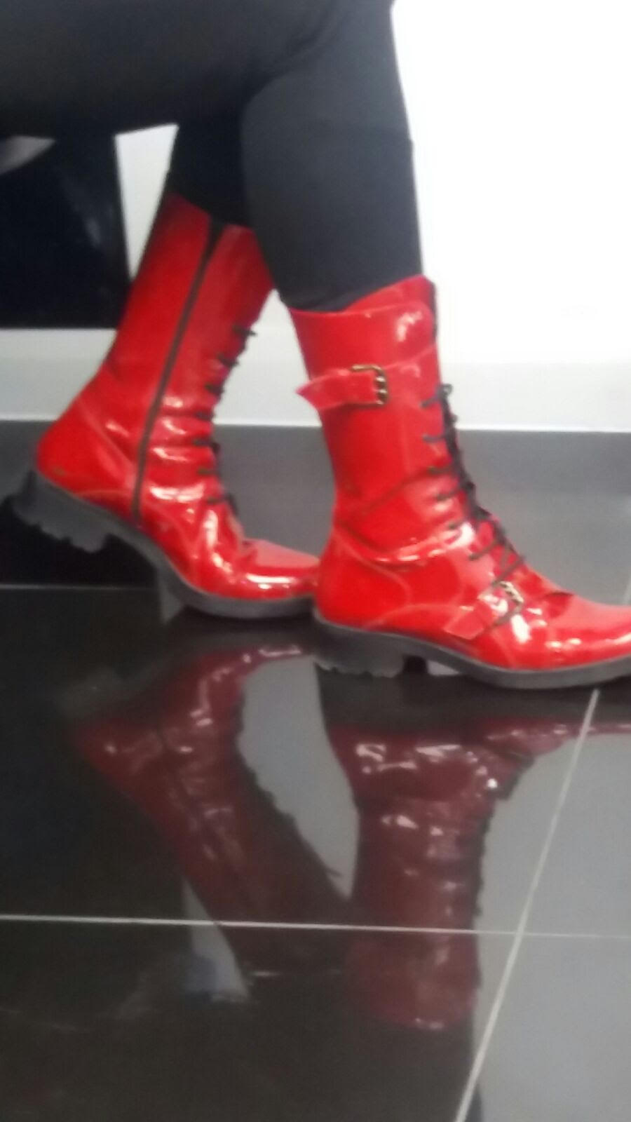 Red Boots Laced With Bold Courage